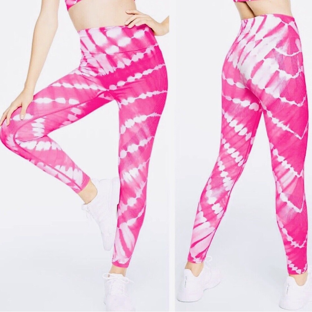 PINK by Victoria’s Secret Active Seamless High Rise Tie Dye Leggings Size M